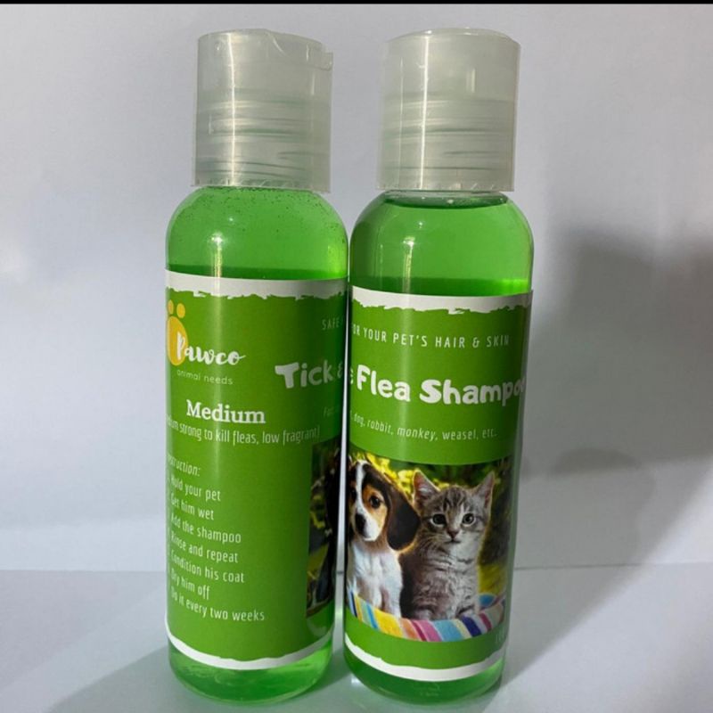 Pawco Tick &amp; Flea Shampoo Anti Kutu Kucing Anjing Kelinci Cat Dog Pet Shampo Sampo Obat M