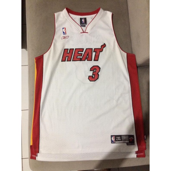 jersey nba reebok original miami heat wade second