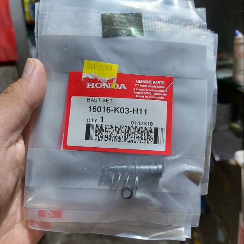 Baut Set Setelan Angin Gas Langsam Beat Scoopy Vario 125 150 dll Original Ahm