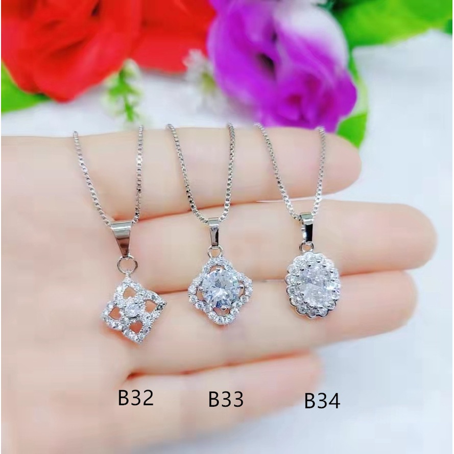 Kalung Xuping Permata Lapis Emas Perhasan B32-37