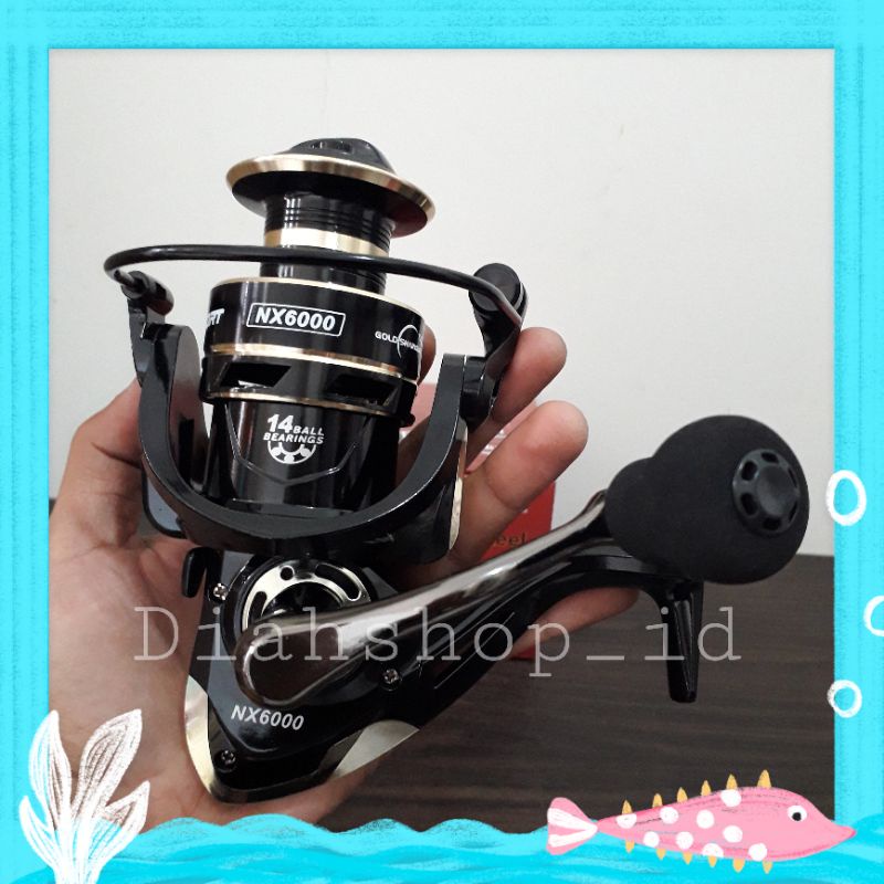 Reel Pancing NX2000 - NX6000 Series Metal Fishing Reel 14 BB