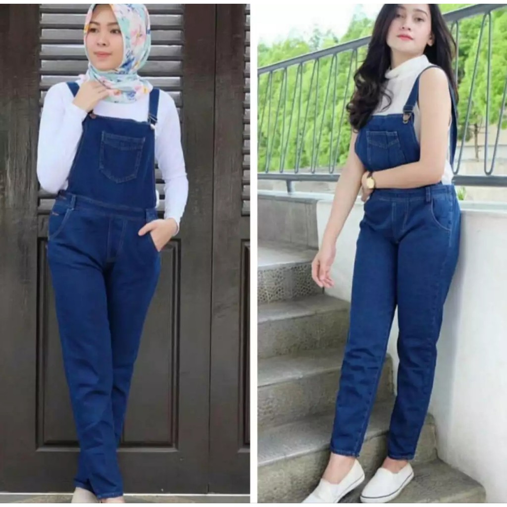 JAMSUIT CHIKA BAHAN KATUN DENIM TO FIT L