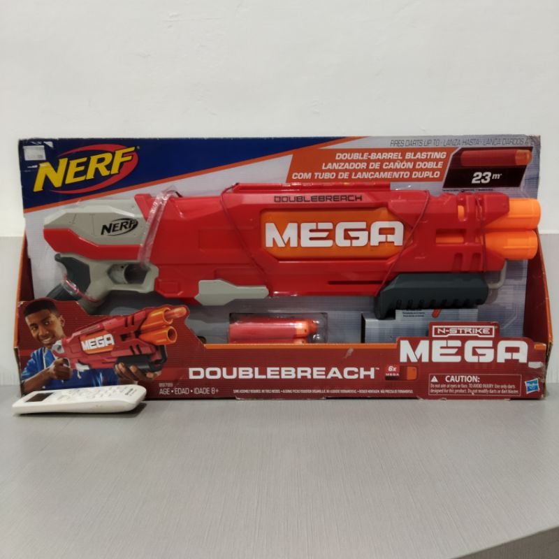 ori original nerf hasbro mega double breach doublebreach mainan pistol tembak tembakan anak kado