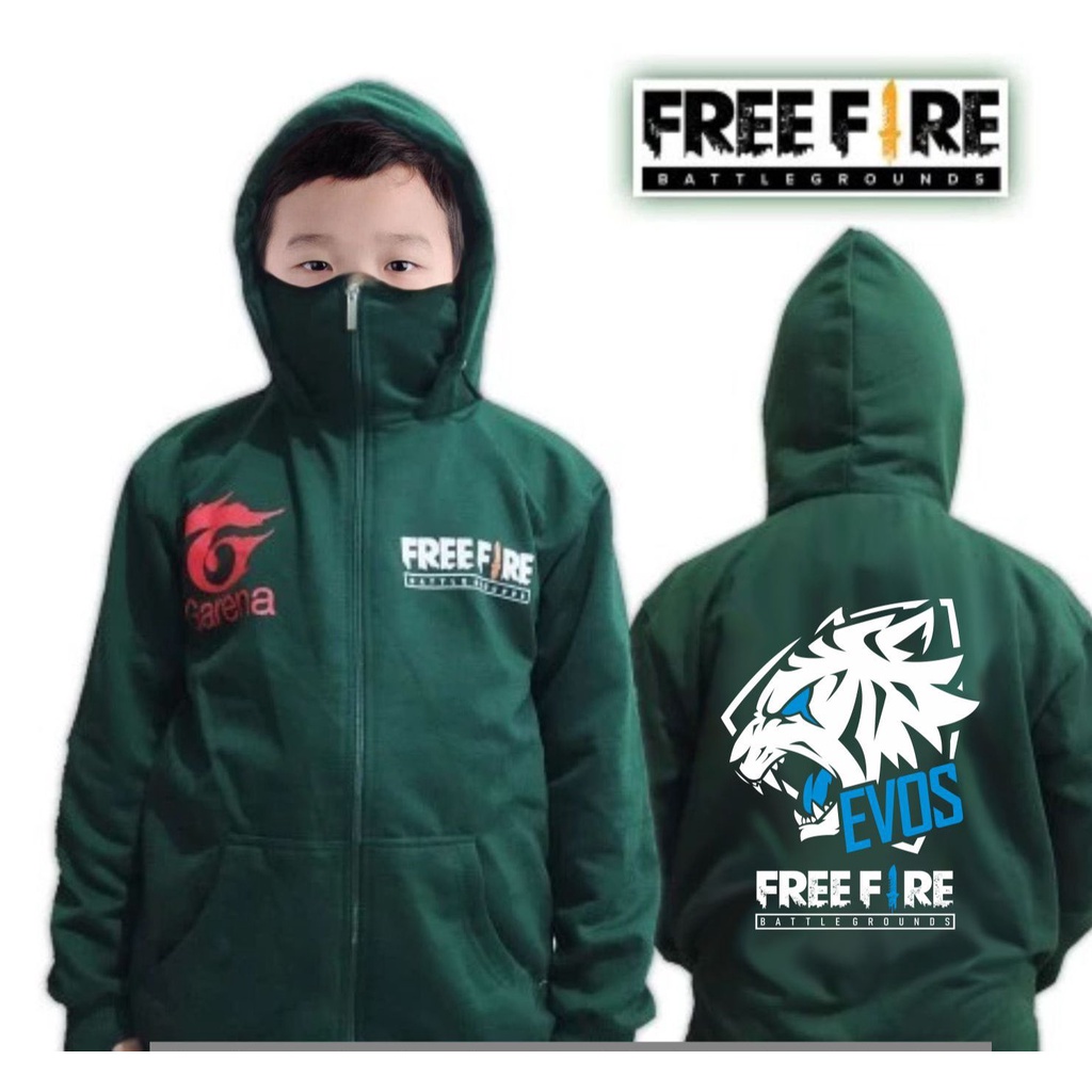 Hoodie PUBG free fire anak laki laki bahan freefire merk FF