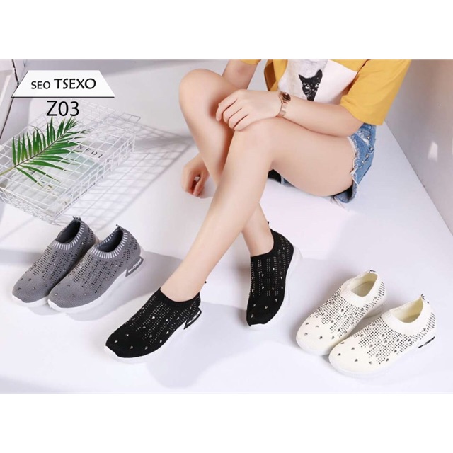 Sepatu Seo Tsexo Z03 Charlee Musk Studed Sneakers Shoes