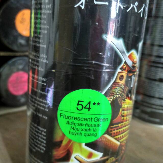 

cat samurai FLUORECENT GREEN(54**) ijo stabillow
