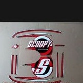 STIKER STRIPING SCOOPY Fl BODY HITAM PUTIH TAHUN 2015