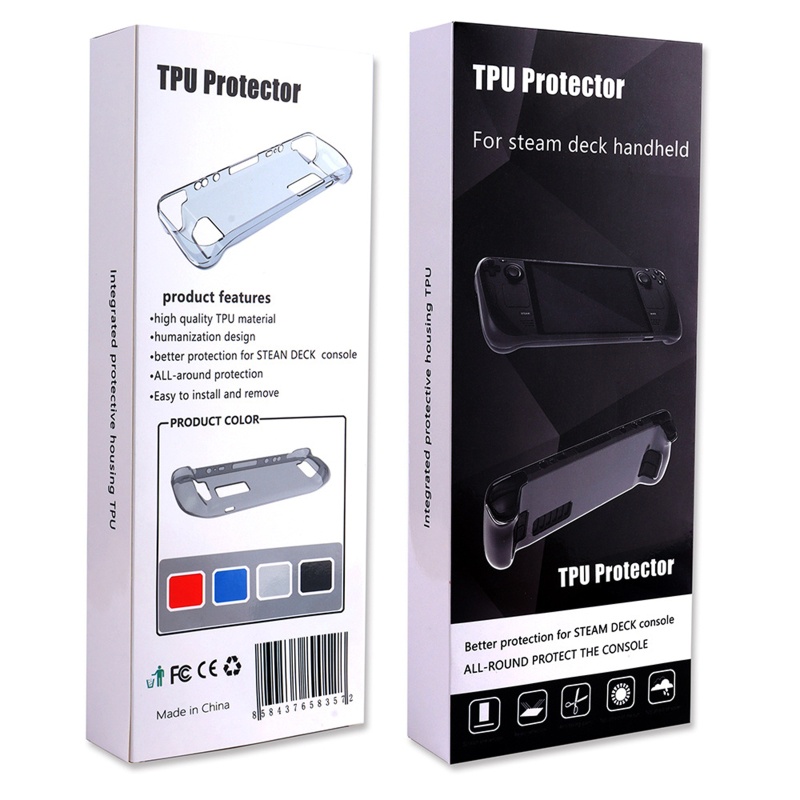 Vivi Soft Case TPU Transparan Anti Jatuh Cover Proteksi Gamepad Konsol Steamdeck