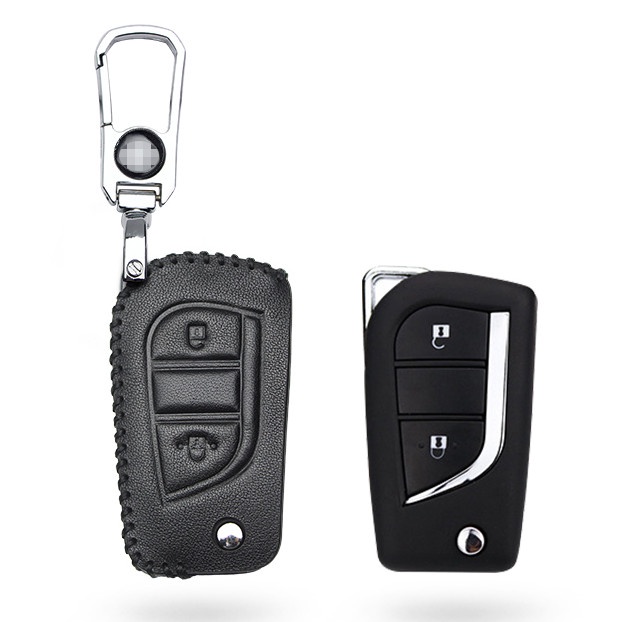 Case Pelindung remote Kunci Mobil Bahan Kulit Untuk Toyota Camry Corolla Altis Cross