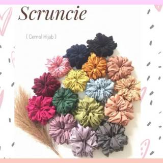 Scrunchie cepol hijab ikat rambut ubur ubur  Shopee 