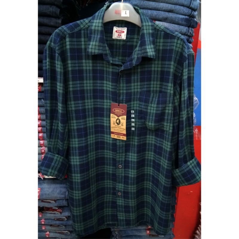 Gabrielle Jeans Original Mens LB03029SU Kemeja Lengan Panjang Pria Slimfit