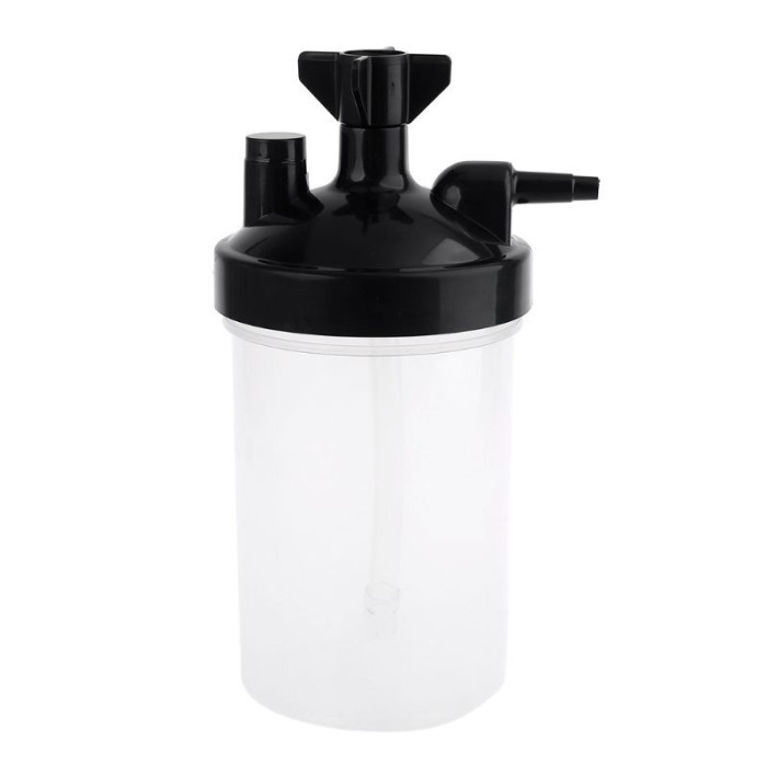 Botol Air Humidifier Gelembung Oksigen Aliran Tinggi Untuk Oksigen