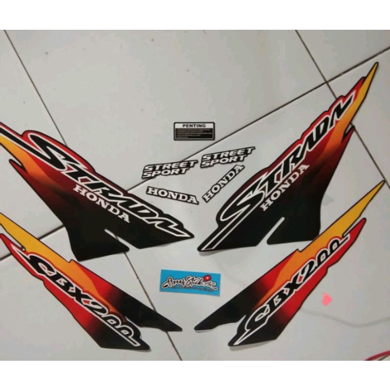 STIKER STRIPING STRADA CBX 200 limited edition