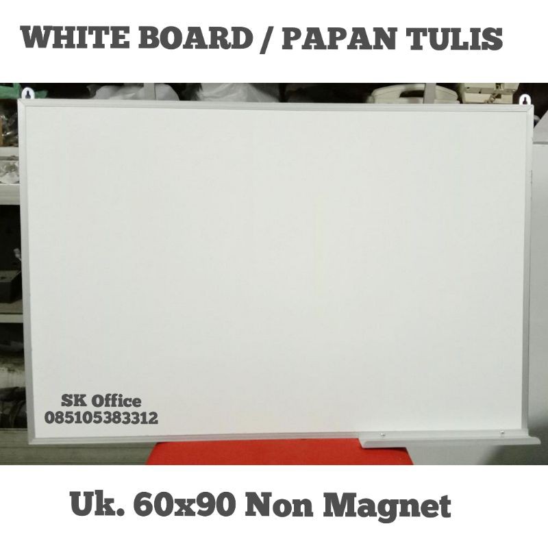 

Papan Tulis Whiteboard Gantung Non Magnet Uk.60x90cm