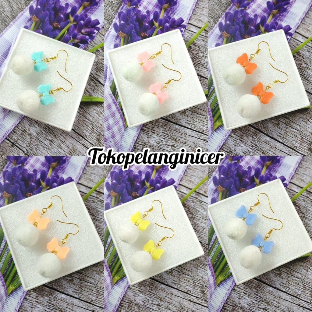 Anting Fashion Aksesoris Wanita anting  Korea Style Murah Kekinian Giwang kekinian