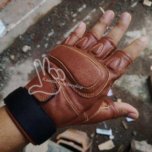 kanzia Leathershop Sarung tangan kulit taktikal