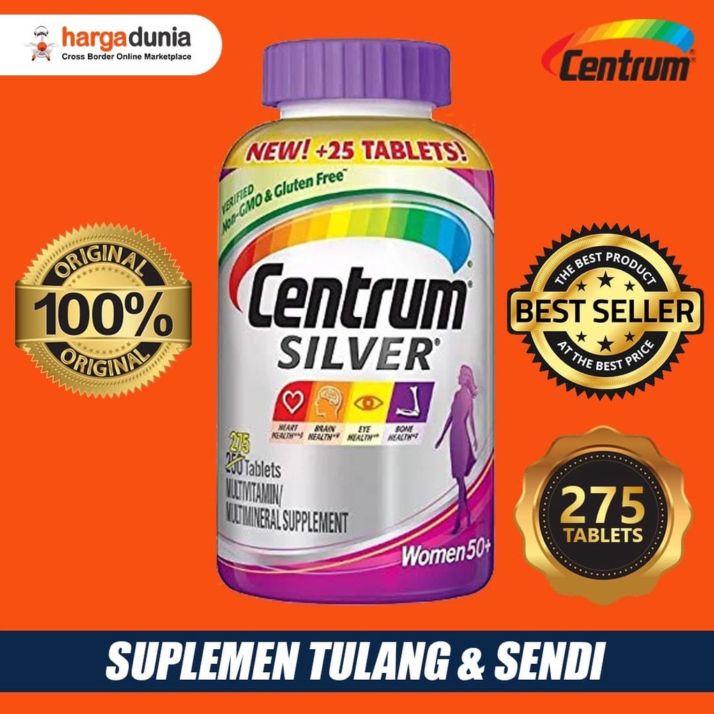 Jual Centrum Silver Women 50+, 275 Tablets | Shopee Indonesia