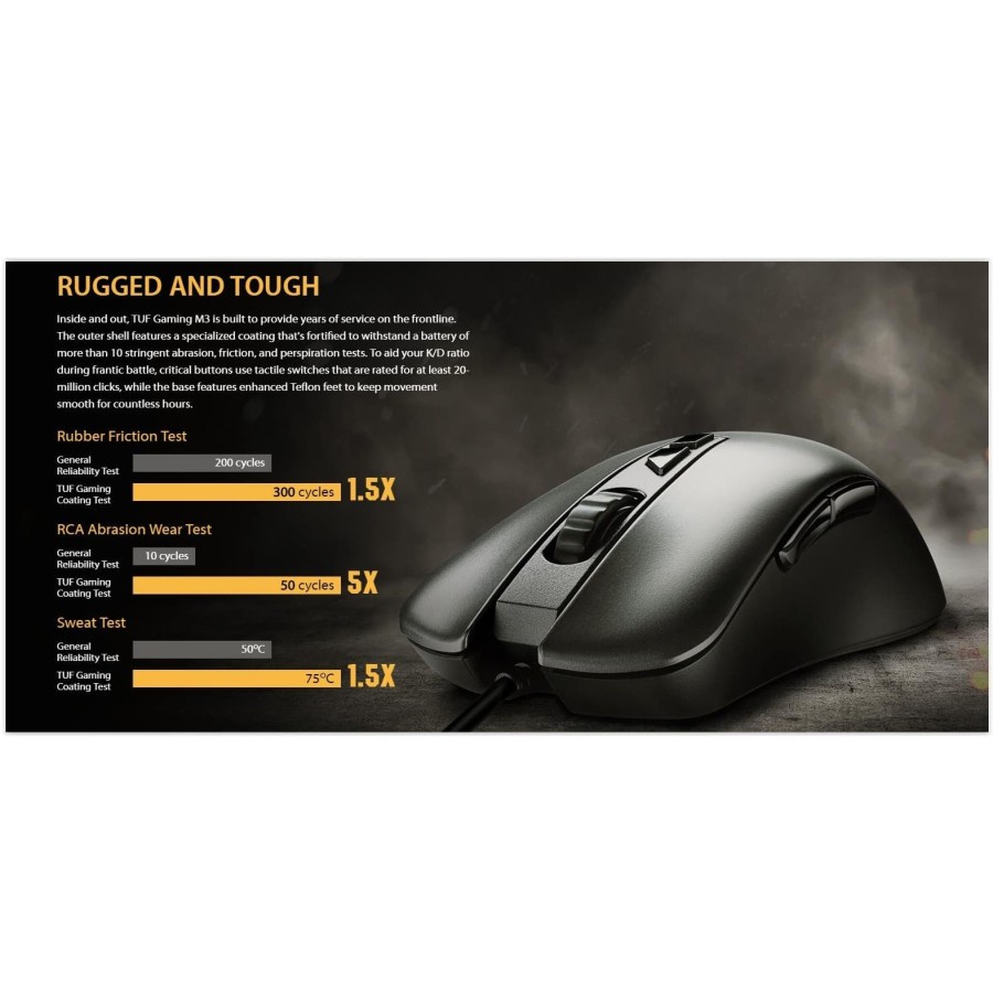 MOUSE ASUS TUF GAMING M3 RGB P305 7000DPI