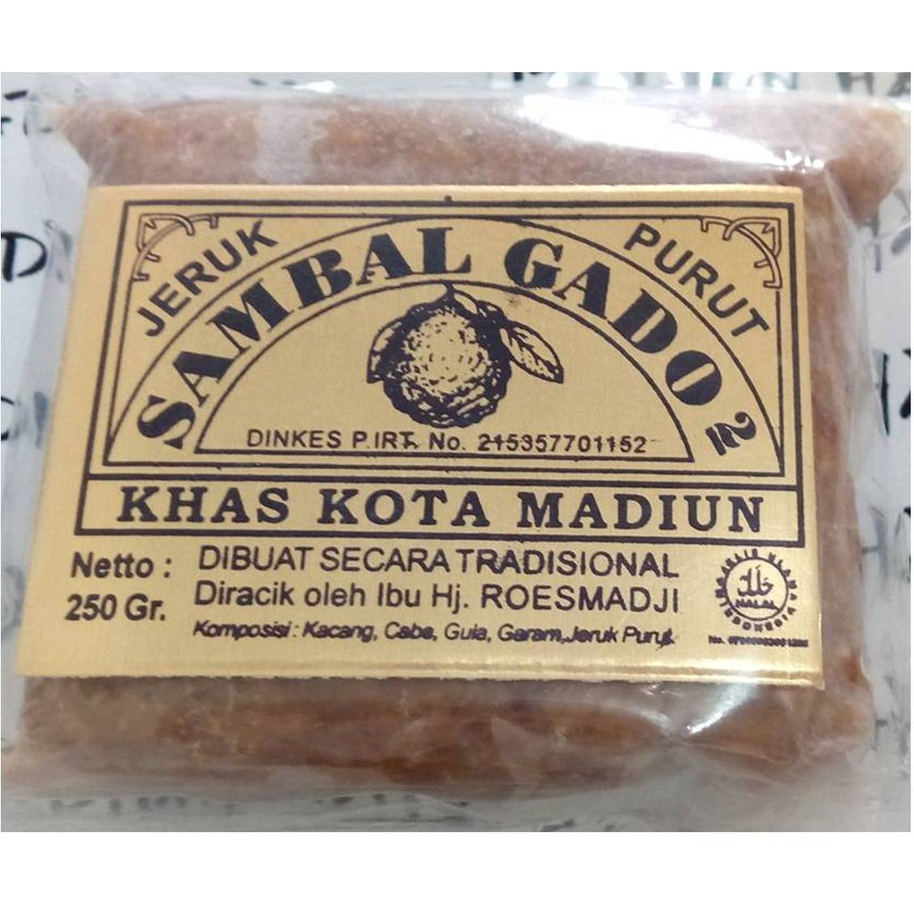 

Sambal Gado Gado Madiun 250 gr - Sambel Jeruk Purut