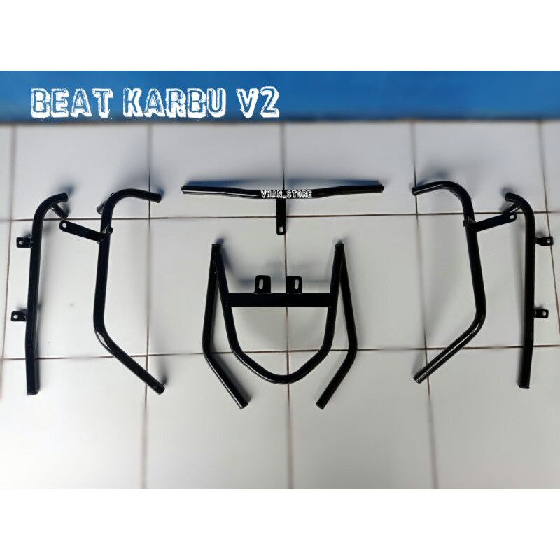 Tubular motor honda beat karbu / beat lama sudah ada dudukan lampu aksesoris