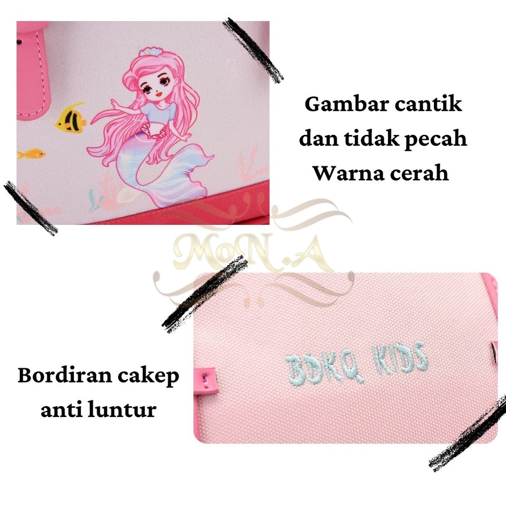 [MONA] Tas Ransel Anak Sekolah Warna Cakep Motif Imut dan Keren Kualitas Import Premium -M0207