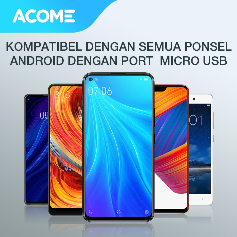 MINIGO ACOME KABEL DATA TYPE-C DAN KABEL IPH AZL-010 100CM 3A INTELLIGENT POWER-OFF / Acome Kabel Data Lightning Intelligent Power -off Garansi resmi 1 tahun AZL010