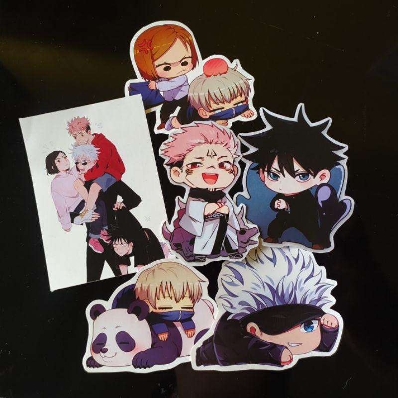 

STICKERS PACK 6 PCS CHIBI ANIME | JUJUTSU KAISEN