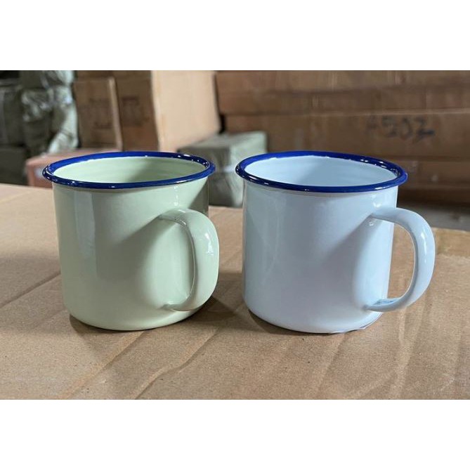 Mug Enamel jadul 7 cm polos mug