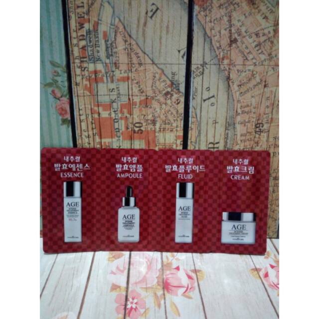 Sample Kit From Nature Age Intense Treatment Essence Ampoule Fluid Cream