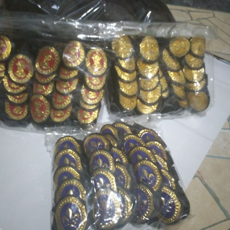 Ring hasduk Pramuka kolong kalep timbul 50 biji grosir