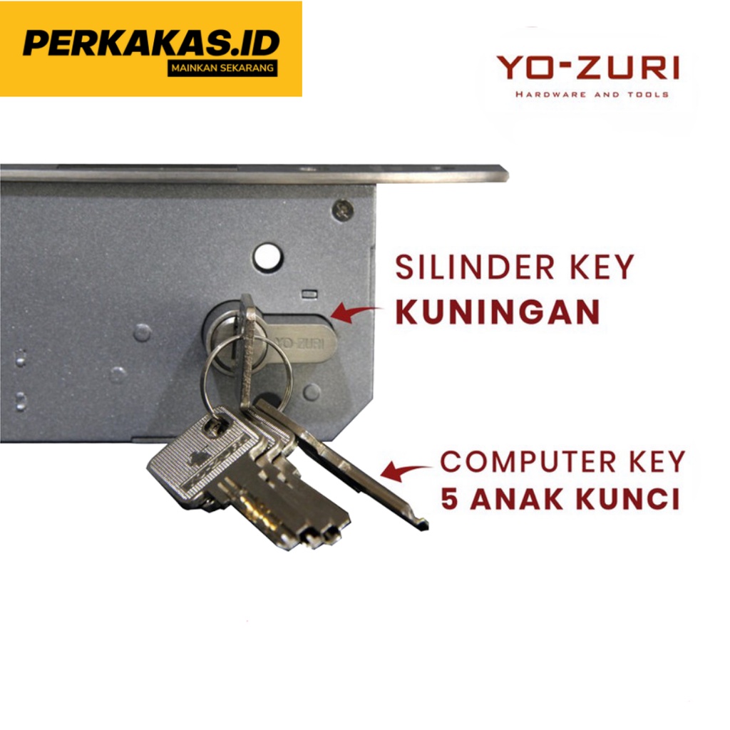 Kunci Pintu Rumah Besar Minimalis Alloy Computer Key 1 Set YOZURI
