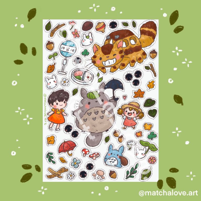 

Ghibli My Neighbor Totoro Sticker Sheet