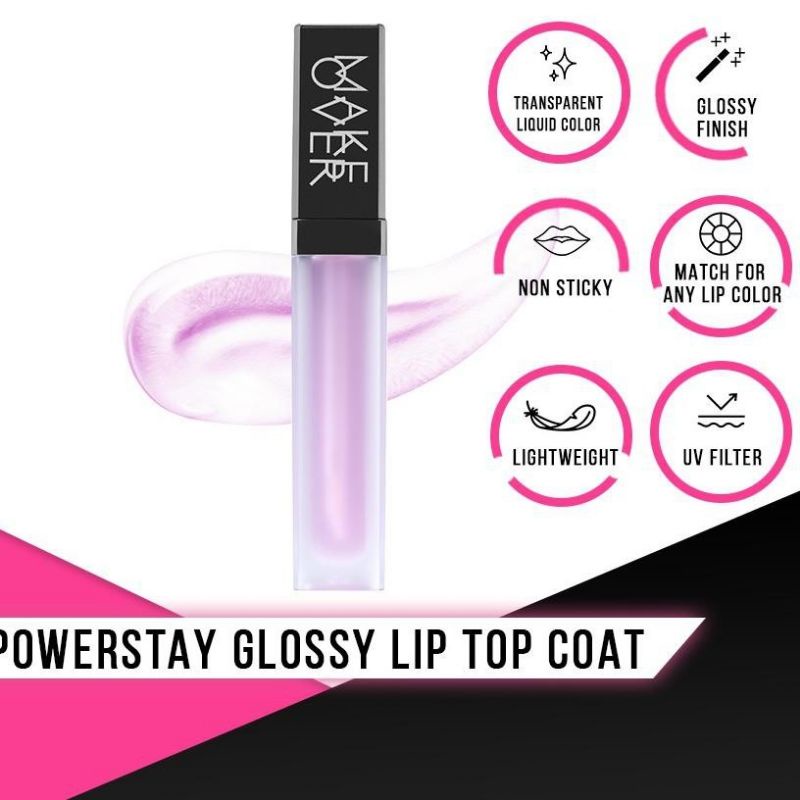 MAKE OVER Powerstay Glossy Lip Top Coat 6,2gr (Lip Gloss)