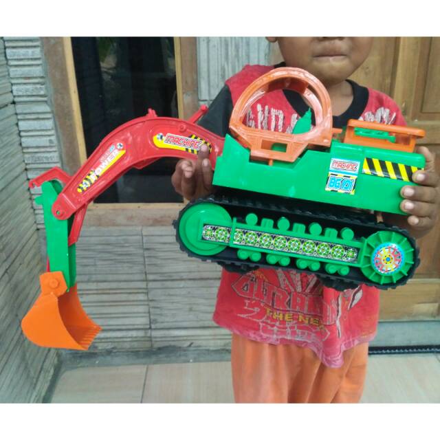 Mainan Anak Excavator size Besar ( Mainan Alat berat Beko Besar )
