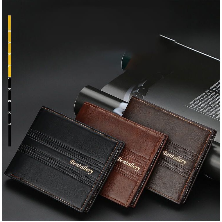 ( GS ) DOMPET PRIA / DOMPET LIPAT PRIA DOMPET HITAM/COKLAT PRIA SCALY LIST