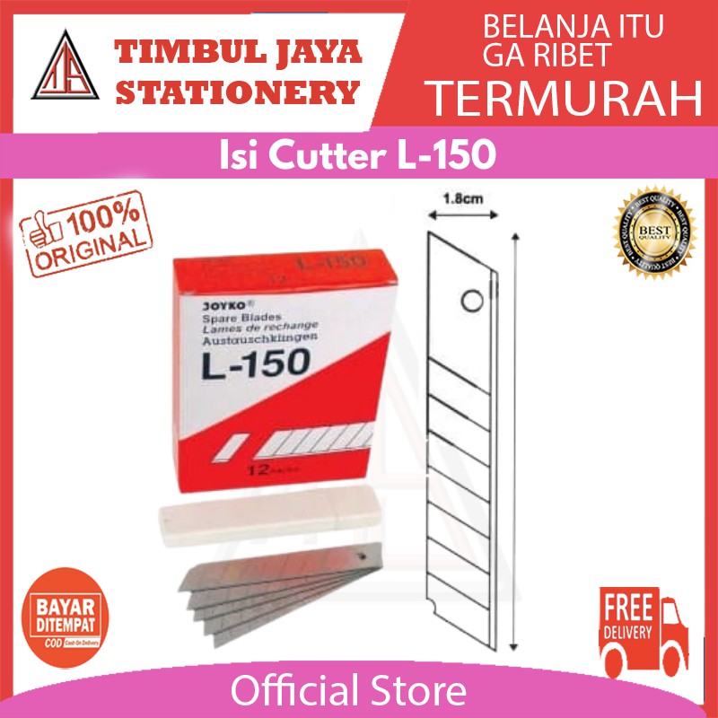 

Isi cutter joyko besar l-150 isi 5pcs