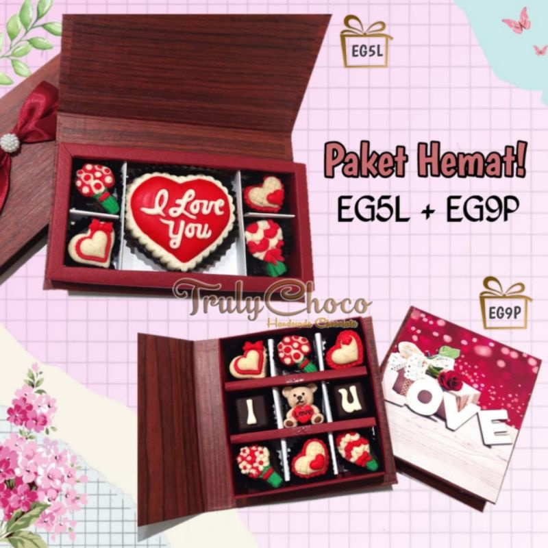 

kado love edition 2022 / coklat valentine trulychoco paket EG5L dan EG9p