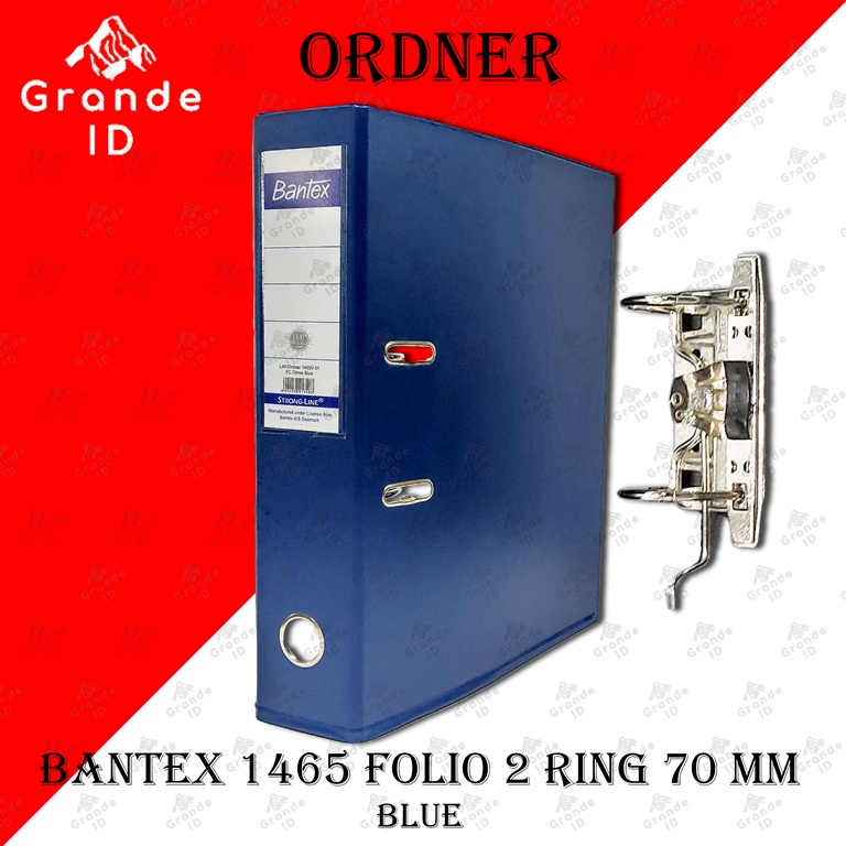 

ORDNER BANTEX 1465 FOLIO 2 RING 70 MM LEVER ARCH FILE