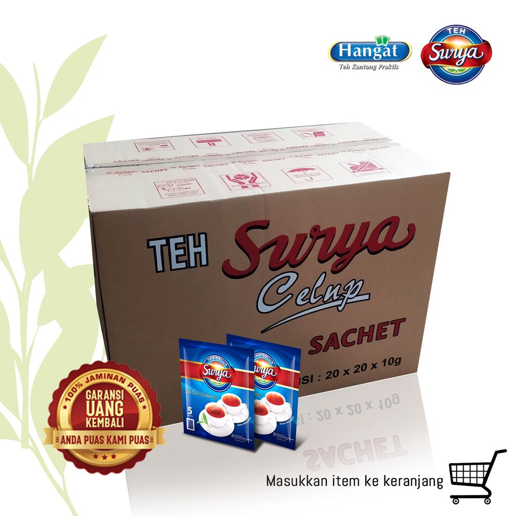 

Teh Surya Celup Sachet Isi 5 1DUS