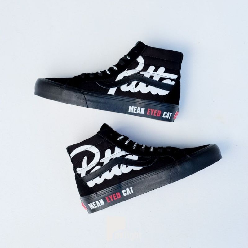 Sepatu Vans Sk8-Hi Reissue x Patta Black Original