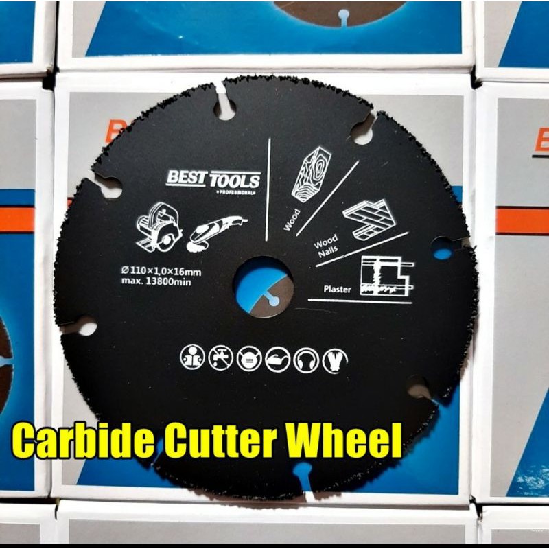 CARBIDE CUTTER wheel BESTTOOLS / mata potong gerinda multi obyek / multi cutting besi batu