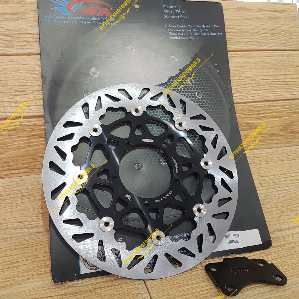 PIRINGAN CAKRAM PSM 300MM FLOATING CNC PLUS BREKET VIXION