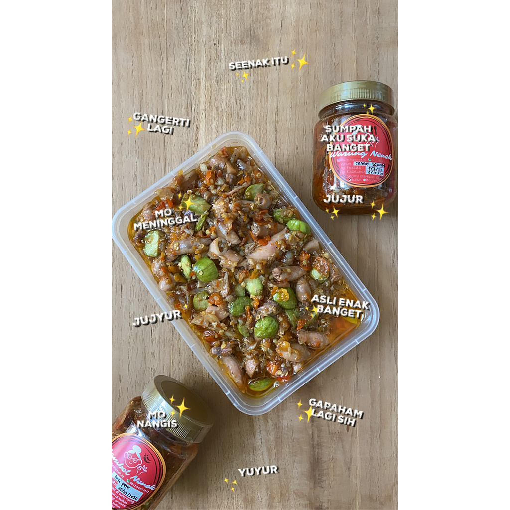 

New Arrival - Sambel Cumi Jumbo - (Jakarta - Instant / Same Day Only) - Tanpa Pete, Jumbo 600Gr