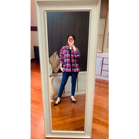 Atasan Kemeja Flanel Balenciaga