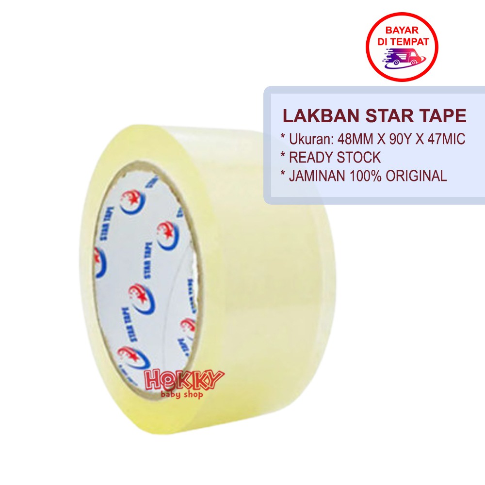 Lakban OPP Premier / Star Tape 48mm 90 yard Isolasi Besar Selotip Murah