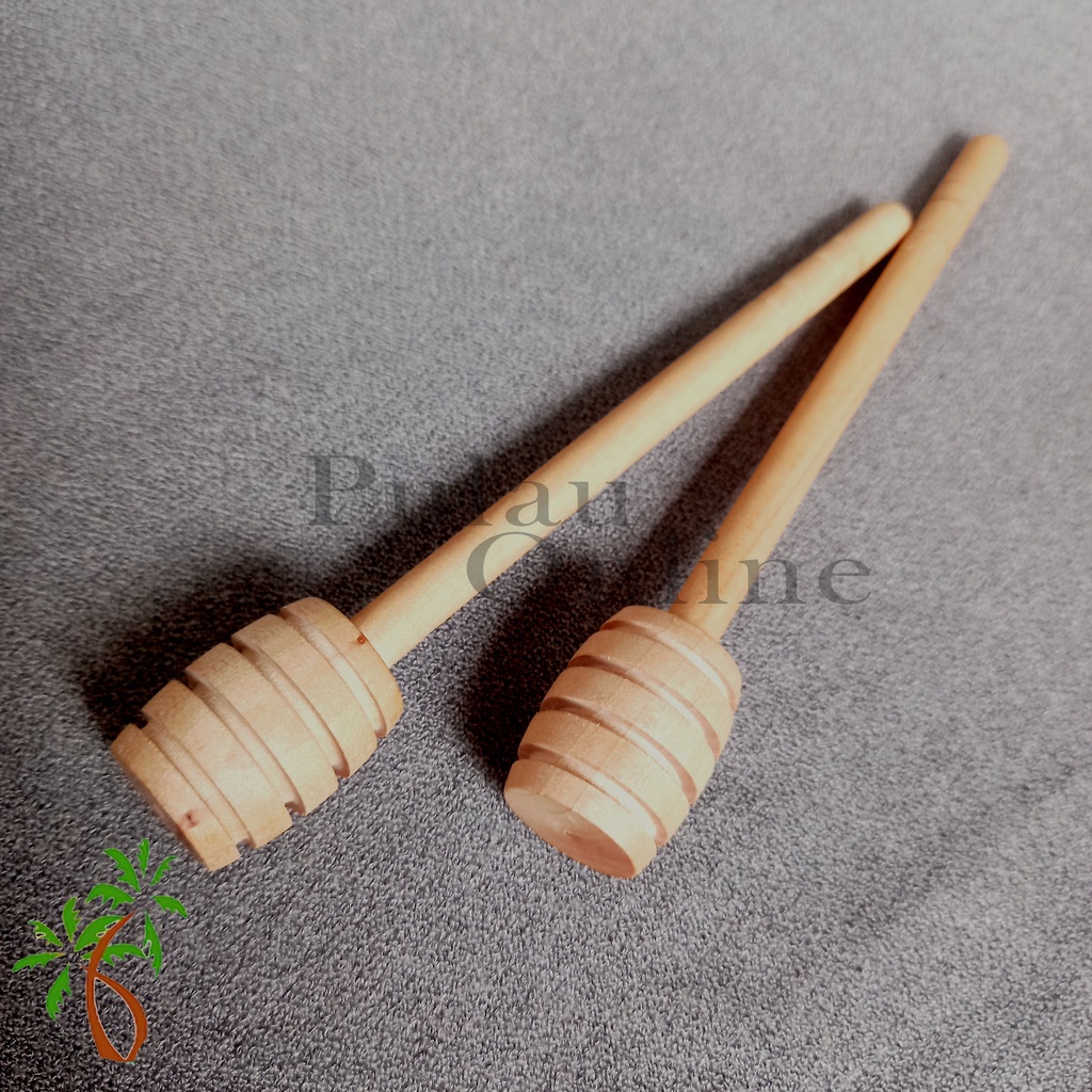 Sendok Madu Kayu 8cm 15cm Stik Adukan Stik Madu Honey Spoon Honey Dipper Stick Food Grade