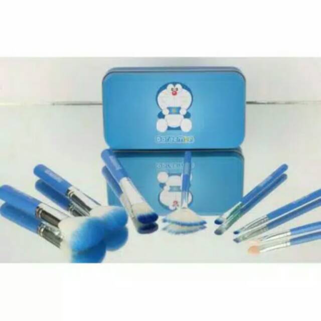 KUAS DORAEMON SET - DORAEMON MAKEUP BRUSH 7PCS/SET