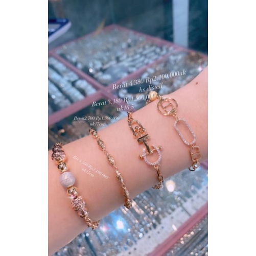 Gelang Rantai Emas kadar 375%