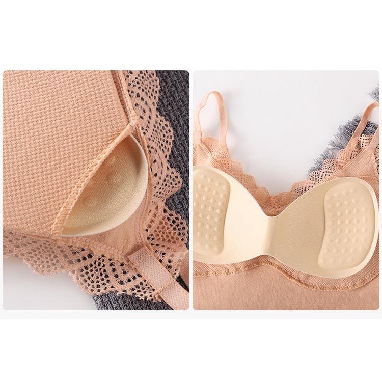 Gelasa Fashion Tank Top Bratop Lace Pakaian Dalam Wanita