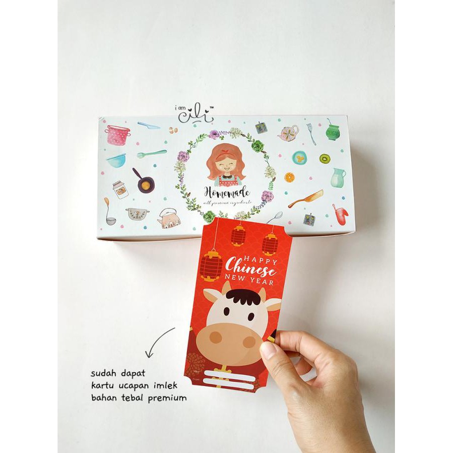 

✅Terlaris!! (CUTE GIRL tag IMLEK) box / dus / kotak cake kue 24 x 11.5 x 5 10pcs